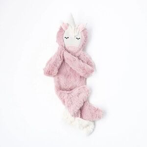 Slumberkins Unicorn Snuggler in rose pink stuffy plush stuffed animal
